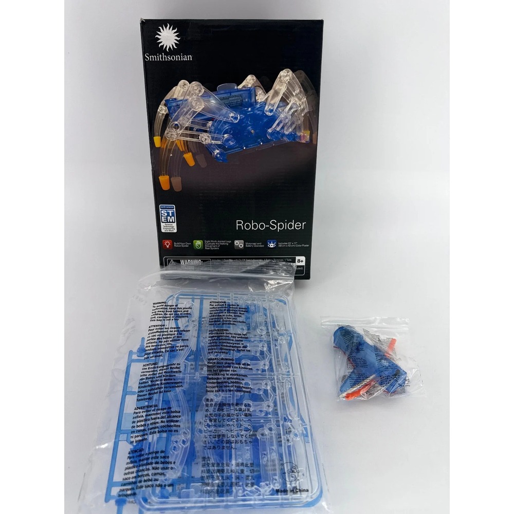 Smithsonian Robo-Spider STEM Kit Motorized Build Learn Robotics Toy